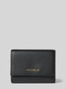 Coccinelle Portemonnaie mit Label-Detail Modell 'METALLIC SOFT' Black