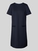 Christian Berg Woman Selection Knielanges Kleid mit Rundhalsausschnitt Marine