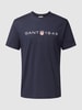 Gant T-Shirt mit Label-Print Marine