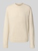 MCNEAL Strickpullover mit gerippten Abschlüssen Sand Melange
