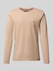 Tommy Hilfiger Slim fit T-shirt van katoenmix Beige