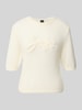 BOSS Orange Regular Fit Pullover aus Schurwoll-Modal-Mix Modell 'C_Farezza' Offwhite