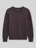 Marc O'Polo Regular Fit Pullover aus Baumwoll-Mix mir Schurwoll-Anteil Bordeaux