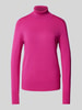 Christian Berg Woman Gebreide pullover met ribboorden Fuchsia