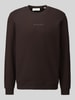 Marc O'Polo DENIM Regular Fit Sweatshirt aus reiner Baumwolle Schoko