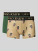 Polo Ralph Lauren Underwear Trunks mit elastischem Logo-Bund im 2er-Pack Dunkelgruen