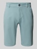 Tom Tailor Szorty chinosy o kroju slim fit z mieszanki bawełny Miętowy