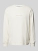 Calvin Klein Jeans Longsleeve mit Label-Stitching Offwhite