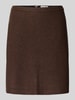 Marc O'Polo Regular Fit Mini-Rock aus Viskose-Mix Mittelbraun