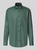 ETERNA Comfort Fit Businesshemd mit Knopfleiste Dunkelgruen
