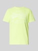 Superdry T-shirt met labelprint, model 'Neon' Neongeel gemêleerd