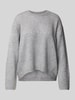 Marc O'Polo Loose Fit Strickpullover aus softem Schurwolle-Mix Hellgrau Melange