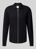 SELECTED HOMME Regular fit sweatjack van viscosemix, model 'EMANUEL' Zwart
