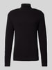 SELECTED HOMME Strickpullover mit Rollkragen Modell 'THEO' Black