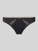 BOSS String mit Spitzen-Einsatz Black