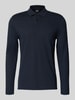 BOSS Regular fit poloshirt van katoenmix, model 'PITTMAN 240' Marineblauw