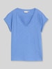 Tom Tailor Denim Regular Fit T-Shirt aus reiner Baumwolle Blau