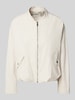 s.Oliver RED LABEL Relaxed Fit Blouson mit Raffungsdetails Beige