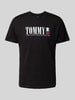 Tommy Jeans Regular Fit T-Shirt aus reiner Baumwolle Black