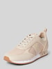 EA7 Emporio Armani Sneakers met labeldetails, model 'BLACK AND WHITE' Beige