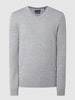 Christian Berg Men Pullover aus Wollmischung  Hellgrau meliert