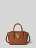 Lauren Ralph Lauren Handtas van rundleer met draagbanden Cognac