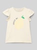 Name It T-Shirt mit Motiv- und Statement-Print Modell 'FOLLYGLITTER' Offwhite