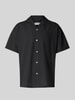 Jack & Jones Regular fit vrijetijdsoverhemd met resortkraag, model 'BREEZE' Zwart