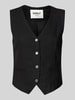 Only Regular Fit Weste mit Cinch-Bändern Modell 'CARO' Black