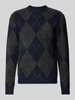 JACK & JONES Premium Regular Fit Strickpullover aus elastischem Woll-Mix Marine