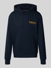 Tommy Hilfiger Regular Fit Hoodie aus reiner Baumwolle Marine