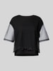 ARMANI EXCHANGE T-Shirt mit geripptem Rundhalsausschnitt Black