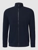 Mey Sweatjack met opstaande kraag, model 'ENJOY' Marineblauw