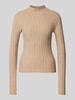 Mango Strickpullover mit Turtleneck Modell 'FLURRY' Beige