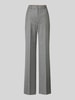 Max Mara Studio Straight Fit Stoffhose aus Schurwoll-Mix Hellgrau