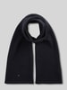 Tommy Hilfiger Sjaal van katoenmix met wol Marineblauw