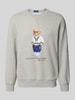 Polo Ralph Lauren Sweatshirt mit Motiv- und Label-Print Anthrazit Melange