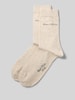 Marc O'Polo Socken mit Label-Detail im 2er-Pack Modell 'Valentina' Beige Melange