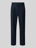 SELECTED HOMME Tapered broek van wol, model 'LEROY' Donkerblauw