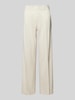 ROSNER Wide leg stoffen broek met elastische band, model 'May' Offwhite