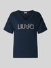 Liu Jo White Regular fit t-shirt van puur katoen Donkerblauw