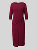 Tom Tailor Tailliertes Businesskleid aus Modal-Mix Bordeaux