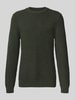 Marc O'Polo Denim Regular Fit Strickpullover aus Baumwoll-Mix Dunkelgruen