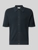 Tiger of Sweden Koszulka polo o kroju regular fit z fakturowanym wzorem model 'ARAAWEN' Granatowy
