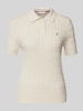 Tommy Hilfiger Strickshirt mit Zopfmuster Ecru