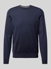 BOSS Gebreide pullover van scheerwol, model 'Botto' Marineblauw