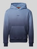 BOSS Orange Hoodie met extra brede schouders, model 'Gradient' Bleu