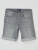Only Slim Fit Jeansshorts aus Sweat Denim Modell 'Matt' Mittelgrau meliert
