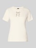 JOOP! T-Shirt mit Perlen und Rundhalsausschnitt Modell 'Tamme' Offwhite