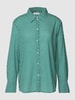 Marc O'Polo Overhemdblouse met all-over motief Grasgroen